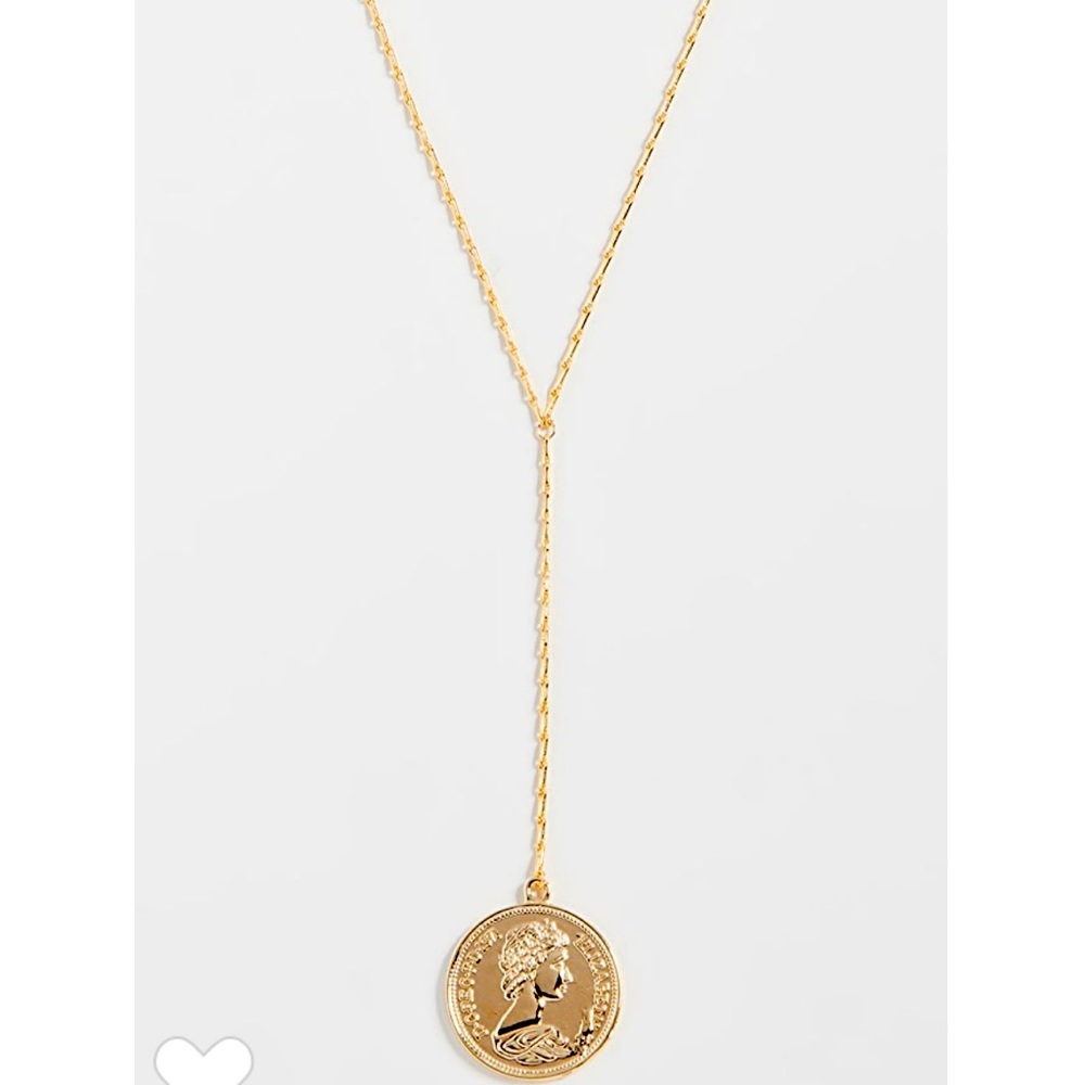 Shashi Women’s Warrior Lariat Coin Necklace NIB - Picture 1 of 10